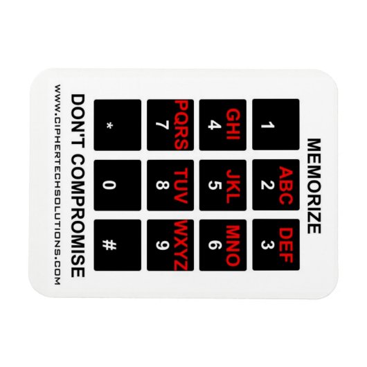 Memorize Don't Compromis Magneet (Horizontaal)