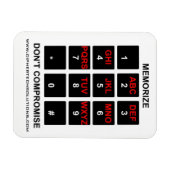 Memorize Geen compromis Magneet (Horizontaal)