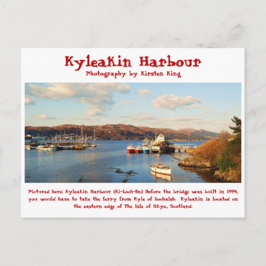 memory 2 078, Kyleakin Harbour, Fotografie door .. Briefkaart (Voorkant)