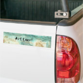 Memory Art Lover Abstracte landschapsbomen Bumpersticker (Op Truck)
