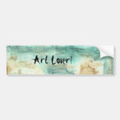 Memory Art Lover Abstracte landschapsbomen Bumpersticker (Voorkant)