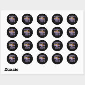 Memory Care Crew Varsity Style Heimerheimer's Awar Ronde Sticker (Vel)