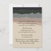 Memory Eternal - Bereavement Dank u Notecard Bedankkaart (Voorkant)