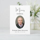 Memory Eternal Photo Orthodox Christian Funeral Bedankkaart (Staand voorkant)