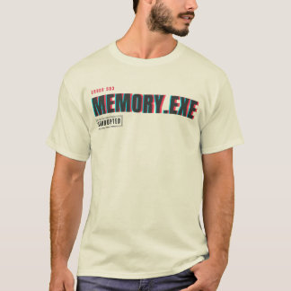Memory.exe Corrupt | Glitch Systeemfout Typogra T-shirt