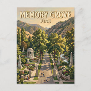 Memory Grove Park Salt Lake City Utah Briefkaart