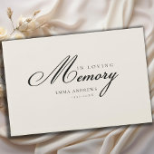 Memory "In Loving Memory" Beige Gastenboek