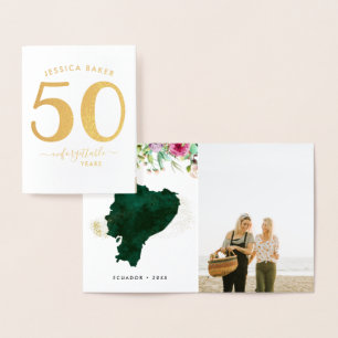 Memory Keepsake Commemorative Kaart   50ste verjaa