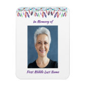 Memory Keepsake Feathers Boho Tribal Native Magneet (Verticaal)