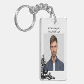 Memory Keepsake Mannelijke herten Sleutelhanger (Voorkant Links)