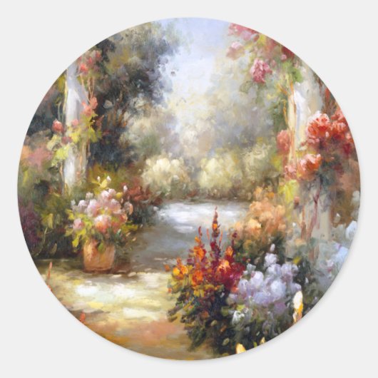 Memory Lane I Ronde Sticker (Voorkant)