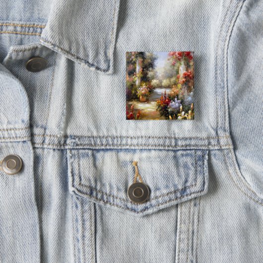 Memory Lane I Vierkante Button 5,1 Cm (In situ)