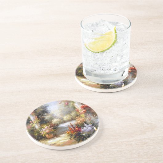 Memory Lane I Zandsteen Onderzetter (Zijkant)