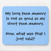 Memory Lapse Mousepad Muismat (Voorkant)