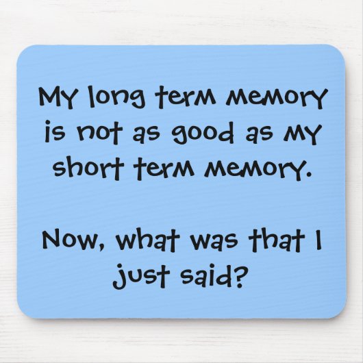 Memory Lapse Mousepad Muismat (Voorkant)