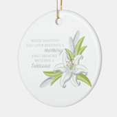 Memory Lily Keramisch Ornament (Links)
