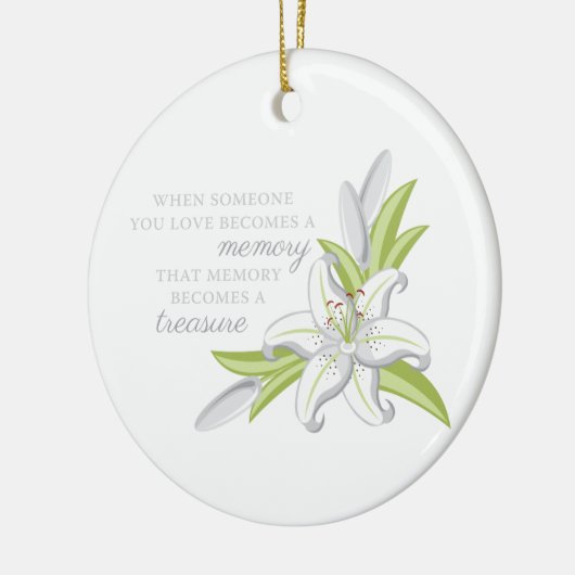 Memory Lily Keramisch Ornament (Links)