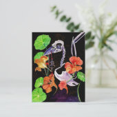 Memory Maps Autumn Vibes Raven Skeleton Feestdagenkaart (Staand voorkant)