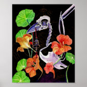 Memory Maps Autumn Vibes Raven Skeleton Poster (Voorkant)