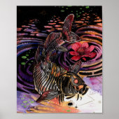 Memory Maps herfst Vibes Koi Skeleton Reflections Poster (Voorkant)