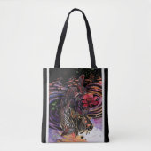Memory Maps herfst Vibes Koi Skeleton Reflections Tote Bag (Voorkant)