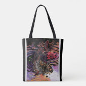 Memory Maps herfst Vibes Koi Skeleton Reflections Tote Bag (Achterkant)