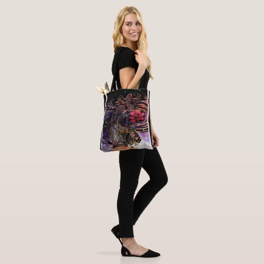 Memory Maps herfst Vibes Koi Skeleton Reflections Tote Bag (Op model)