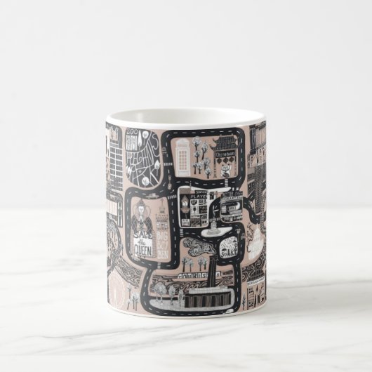MEMORY MAPS MUG, ROSE // LONDON  KOFFIEMOK (Center)