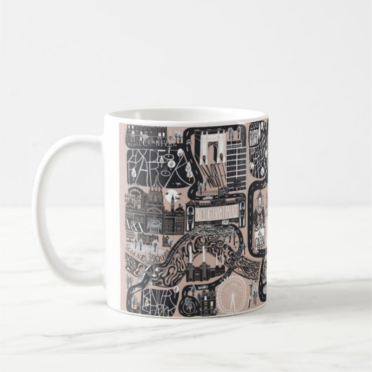 MEMORY MAPS MUG, ROSE // LONDON  KOFFIEMOK (Links)