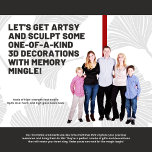 Memory Mingle 3D Mobile Masterpiece Ornament Fotobeeldje Ornament<br><div class="desc">Stap in het buitengewone met onze Photo Cut-Out 3D Mobile Ornament - een adembenemende ervaring voor uw meest gekoesterde herinneringen! Dit is niet zomaar een ornament; het is een meesterwerk dat uitgesneden fotografie naadloos combineert met de gratie van een mobiel display. Elk ornament dat is gemaakt voor ontzag, brengt uw...</div>
