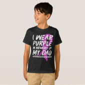Memory of Dad Wear Purple Overdose Awareness T-shirt (Voorkant volledig)