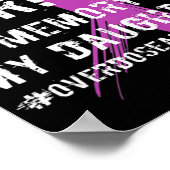 Memory of Daughter Wear Purple Overdose Awareness Poster (Hoek)