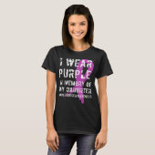 Memory of Daughter Wear Purple Overdose Awareness T-shirt (Voorkant volledig)