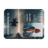 Memory Remembrance Keepsake Wilderness Lake Canoe Magneet (Horizontaal)