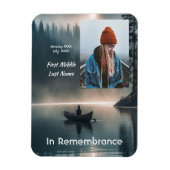 Memory Remembrance Keepsake Wilderness Lake Canoe Magneet (Verticaal)