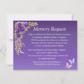 Memory Request - Purple Mauve Flowers & White (Voorkant)