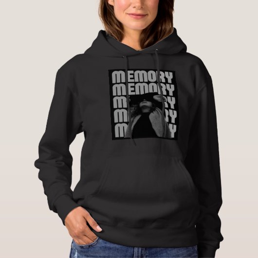 Memory Typography Grafische Hoodie (Voorkant)