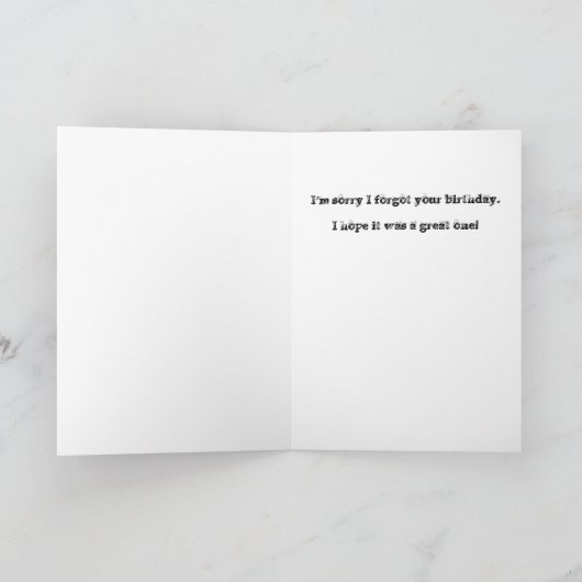 Memory Verlate Birthday Kaart (Binnen)