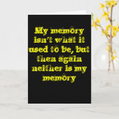 Memory Verlate Birthday Kaart (Gele Bloem)