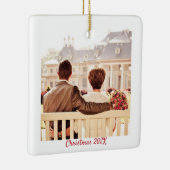 Memory Year Belangrijkste foto Keramisch Ornament (Rechts)