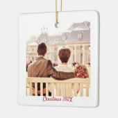 Memory Year Belangrijkste foto Keramisch Ornament (Links)