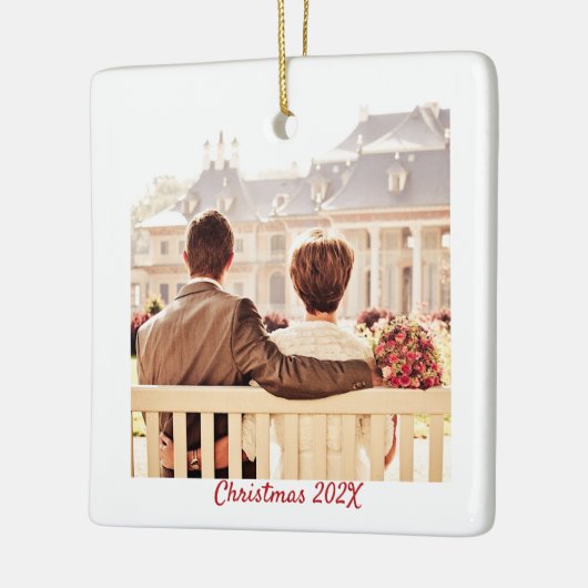 Memory Year Belangrijkste foto Keramisch Ornament (Links)