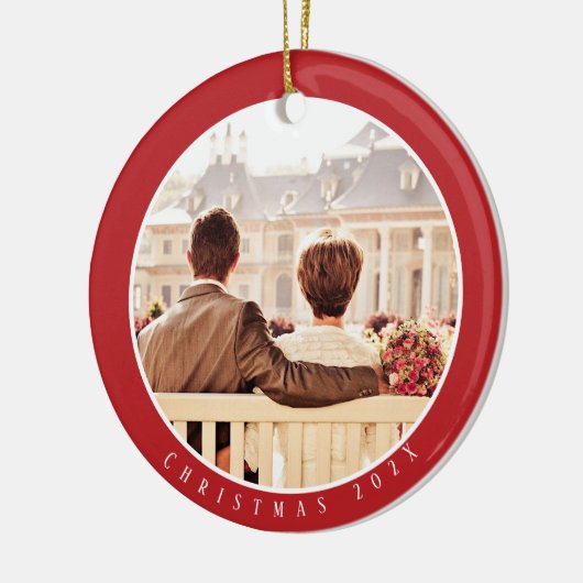 Memory Year Belangrijkste foto Keramisch Ornament (Links)