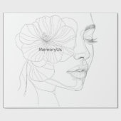 MemoryUs Cadeaupapier – Elegant Minimalistisch Ont (Vlak)