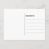 Memphare stijl Abstract blauw en rood huwelijk spa Aankondigingskaart (Achterkant)