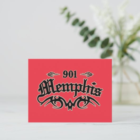 Memphis 901 briefkaart (Staand voorkant)