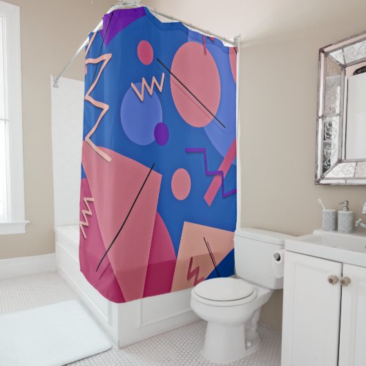 Memphis #96 douchegordijn (In situ)