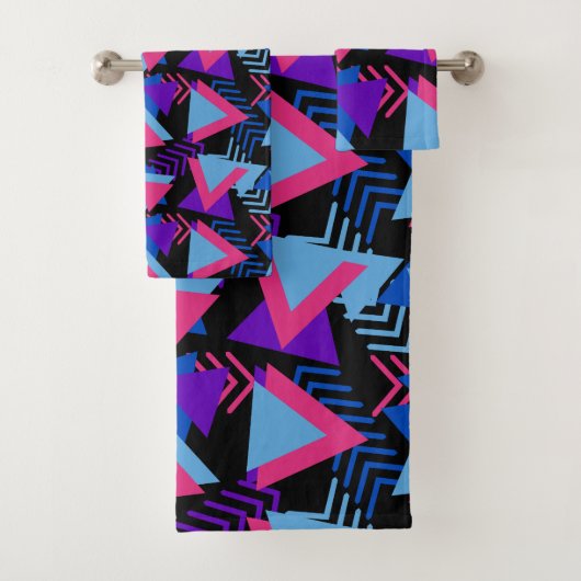 Memphis Abstracte Vormen Patroon - Bad Handdoek (Insitu)