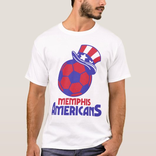 Memphis American MISL Retro T-shirt binnenshuis Vo (Voorkant)
