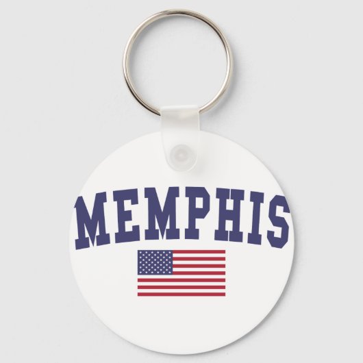 Memphis Amerikaanse vlag Sleutelhanger (Voorkant)